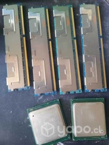 Pck Procesador Xeon 2620 y 2640 v2 ram ecc 4x4gb