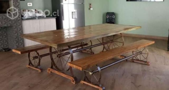 Mesa de comedor rustica