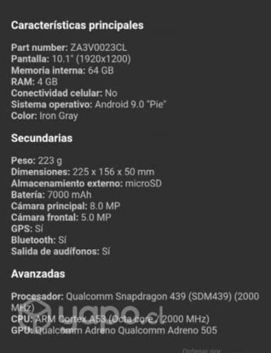 Tablet Lenovo yt-x705f