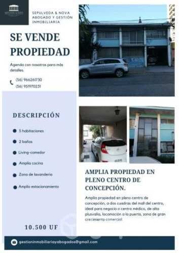 amplia propiedad, en centro de Concepción