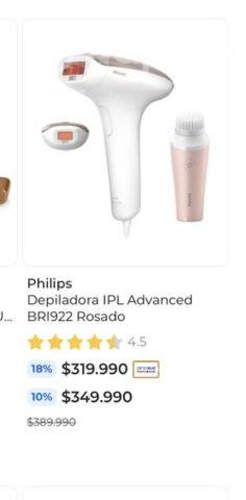 Depiladora IPL Advanced BRI922 Rosado