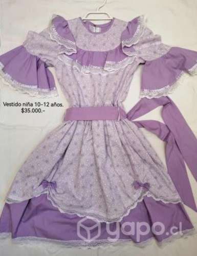 Vestidos de cueca niña y adulto Mujer.