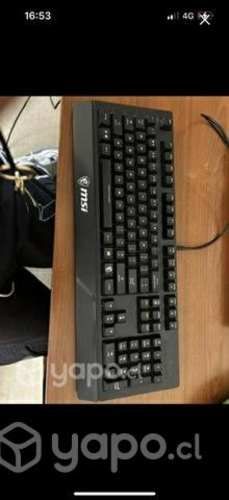 Teclado MSI gamer