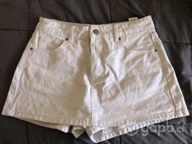 Falda short blanca