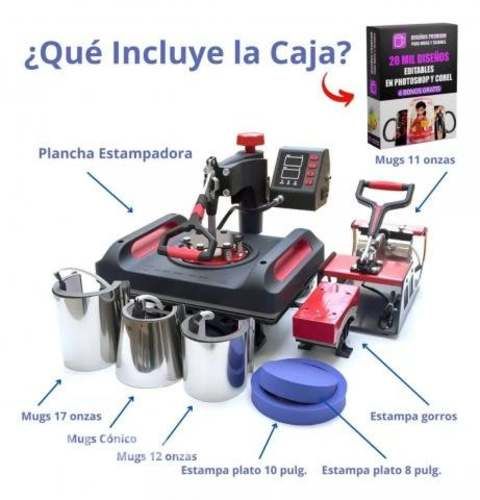 Maquina Sublimadora Estampadora 8 En 1 Transfer