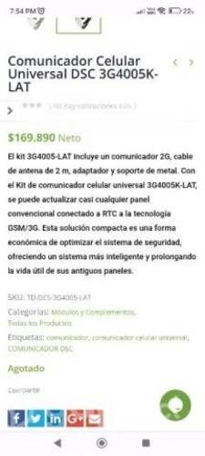 Comunicador gprs 3g4005k-lat