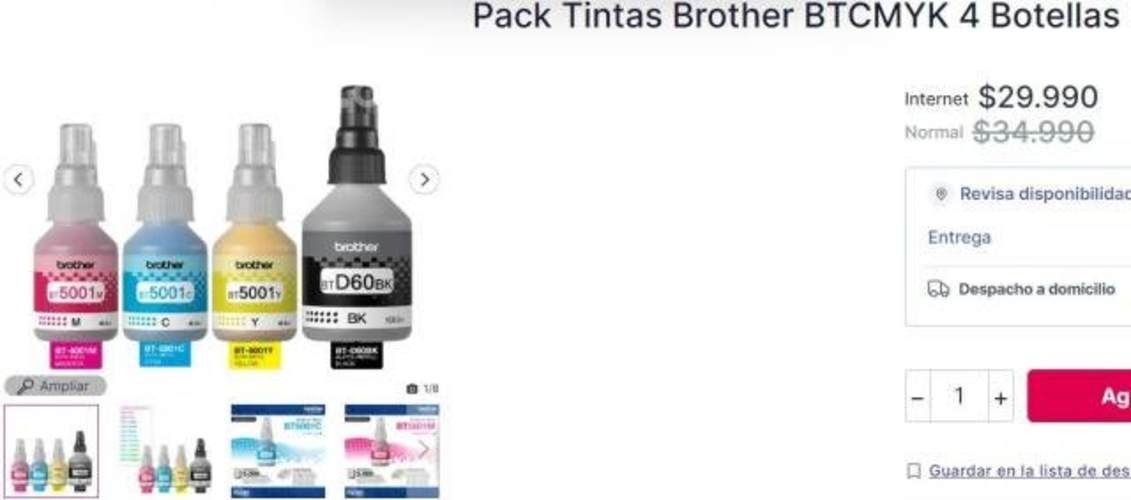 Tintas de Impresora BROTHER