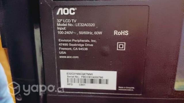 Hermoso Tv LCD AOC calidad , consulte