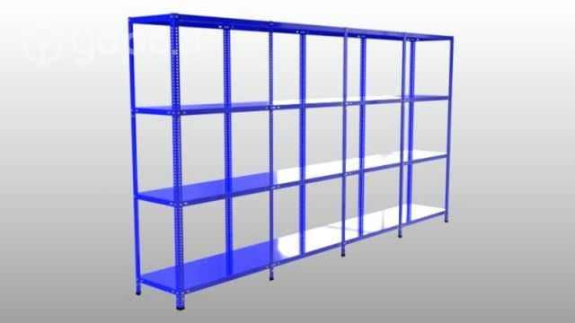 Estantería Metálica Azul 4 Niveles 4 módulos 53X37