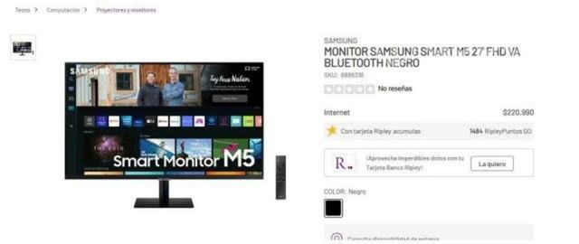Monitor Samsung M5