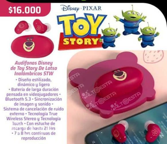 Audífonos Disney Rosados Lotso Bluetooth Nuevos
