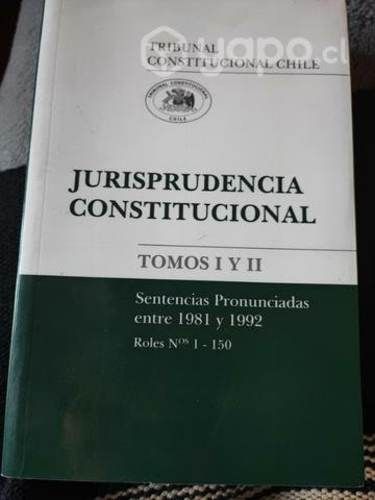 Venta libro Jurisprudencia constitucional