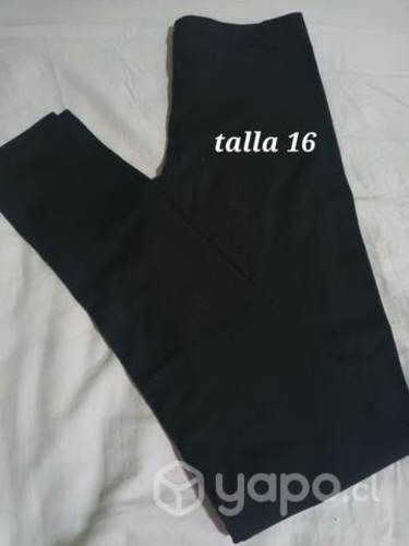 Calzas talla 16