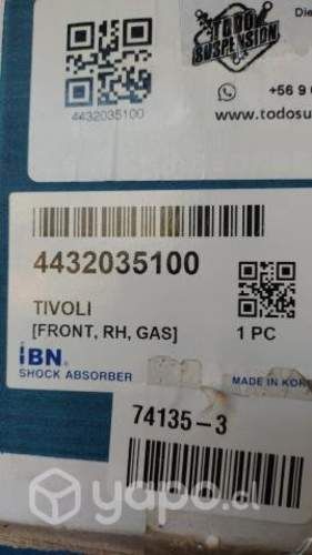 Amortiguadores delanteros nuevos Ssangyong Tivoli