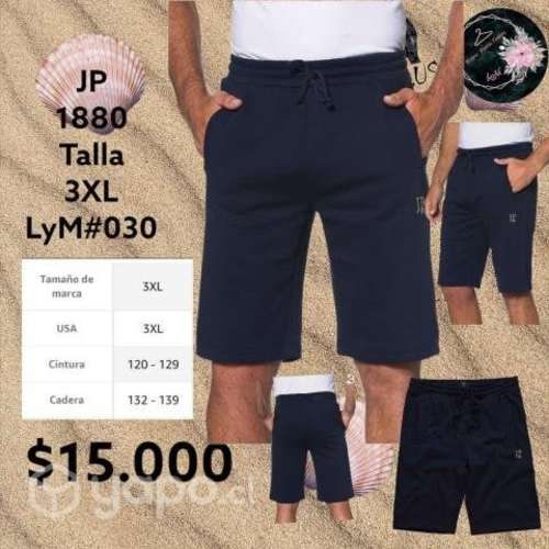 Short JP 1880, talla 3XL Algodon