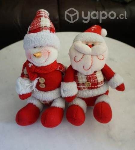 Pack Peluche Pascuero Y Mono De Nieve De 37 Cms