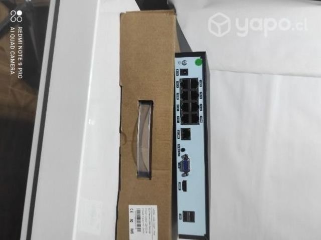 NVR 8ch y Cámaras fijas 4Mp