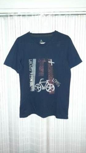 Polera Azul Boulevard talla S Usada