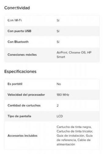 Impresora a color multifunción HP Deskje