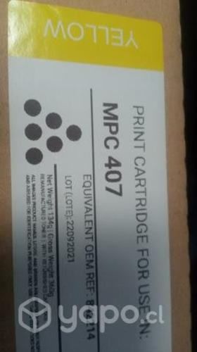 Toner Ricoh Mpc 407 Yellow original de alta
