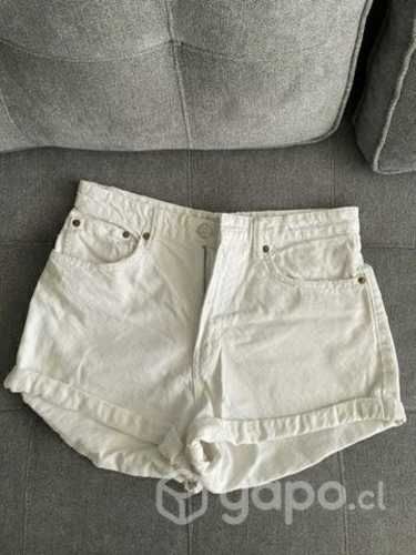 Short zara blanco