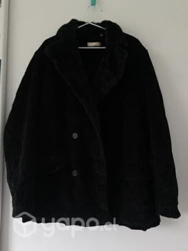 Abrigo de cotelé con interior peludo, talla L