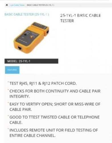 Probador de Cables Red