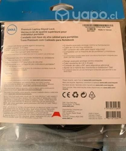 Premium laptop keyed lock marca Dell