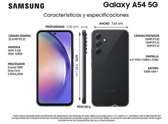 Celular Samsung A54 nuevo