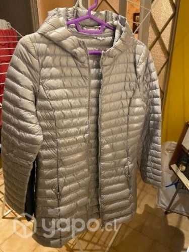 Abrigo pluma gris