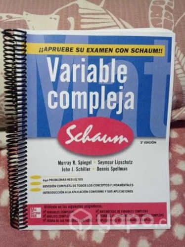 VARIABLE COMPLEJA - 2da Edición - SCHAUM