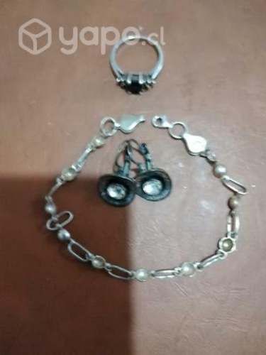 Conjunto de plata joyas
