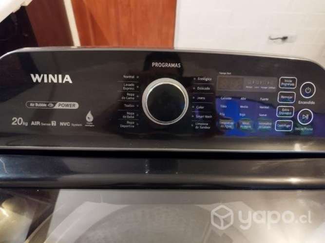 Lavadora Winia 20 Kilos Negra