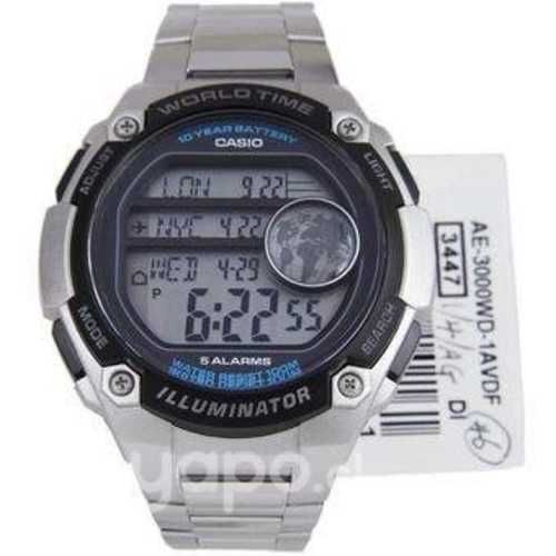 Reloj casio ae3000 digital hora mundial nuevos