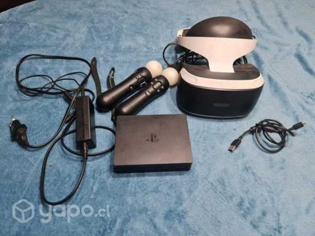 Ps vr casi nuevos + cámara ps4 + 2 controles move