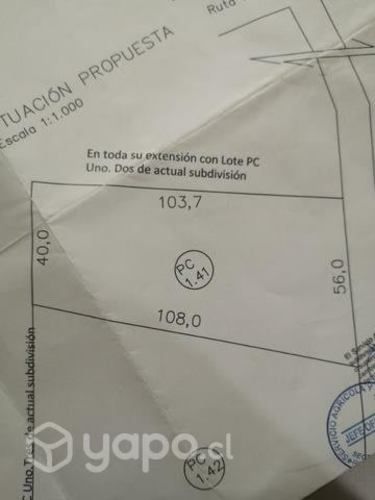 Terreno con rol propio