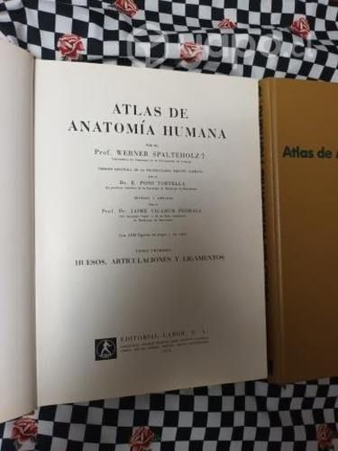 Atlas de Anatomía Humana Tomo I y II Spalteholz