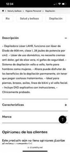 Depiladora laser salon chiic