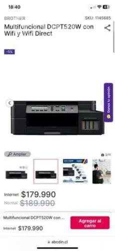 Impresora multifuncional Brother Nueva