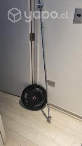Discos engomados y barra preolimpica