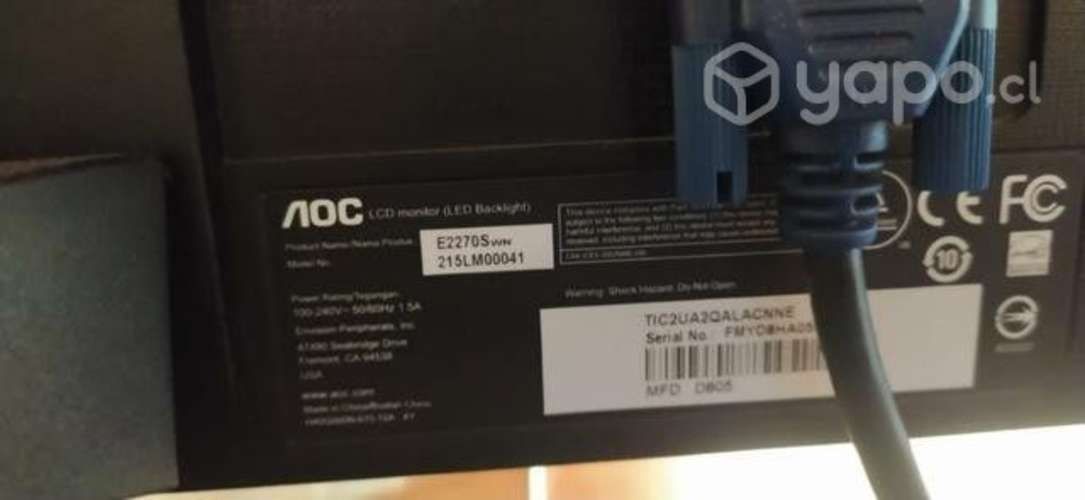 Monitor led AOC de 21'' $conversable