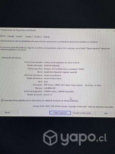 Pc escritorio semi gamer