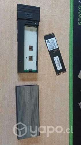 Case adaptador M.2 con hub usb y tarjetas
