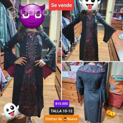 Disfraz brujita 10-12 nuevo