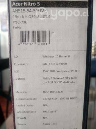 Notebook Gamer Acer Nitro 5