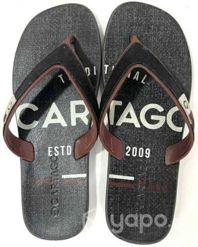 Sandalia Plana Marca Cartago N*44 Negro