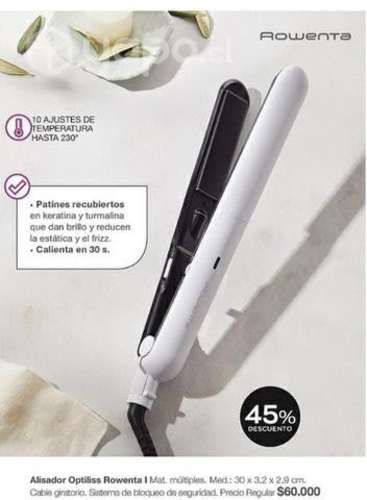Plancha PARA CABELLO ROWENTA OPTILISS