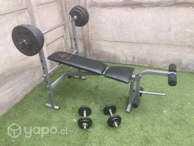 Maquina de ejercicio más mancuernas