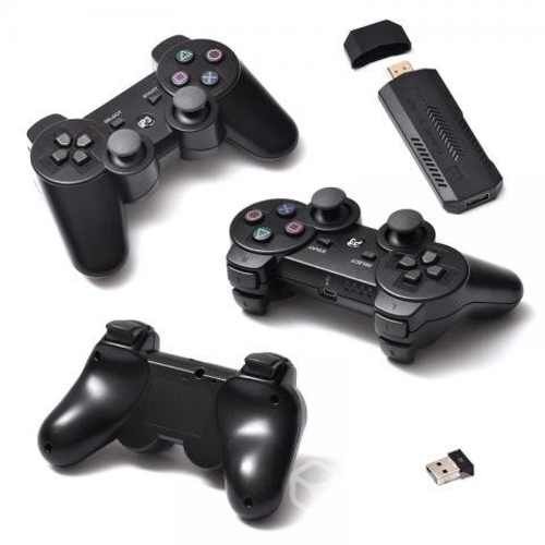 Consola retro mandos recargables e inalambricos