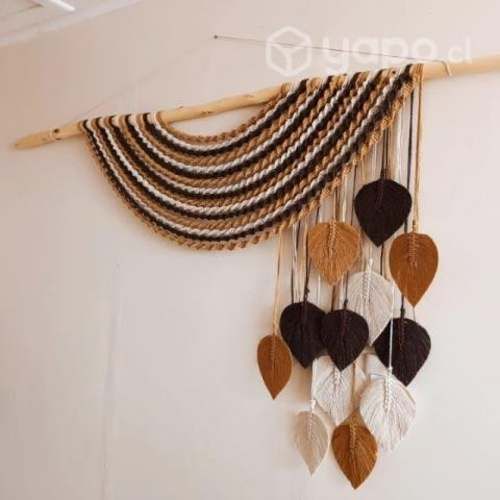 Hermoso mural en macramé